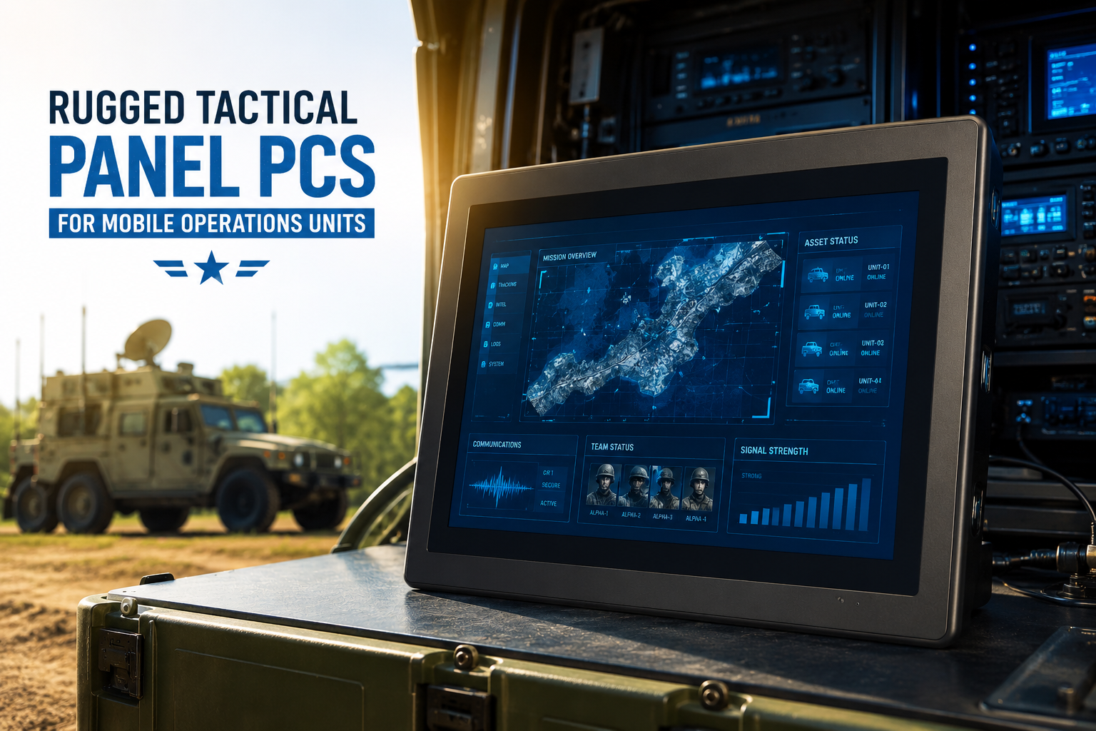 Rugged Tactical Panel PCs for Mobile Operations Unit
